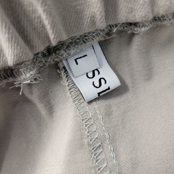 Misslook Khaki Casual Shorts Womens L Biege Tan Pockets Elastic Waist Flat - Picture 7 of 12